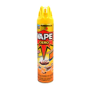 Insecticida vape cero en aerosol con doble chorro, aroma a naranja, 6…