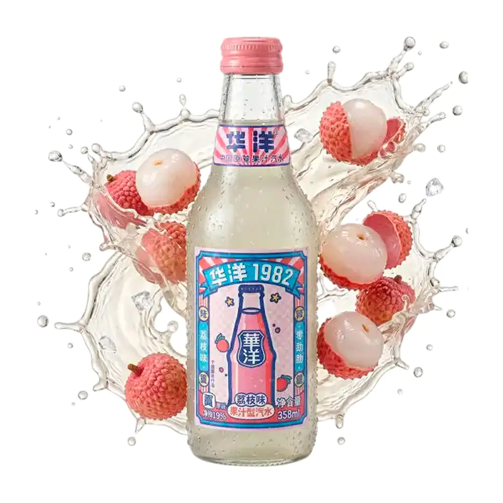 1pza botella 1982 refresco con jugo de lichi, 358ml / 440125