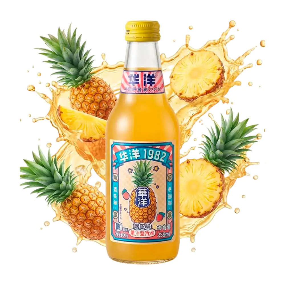 1pza botella 1982 refresco con jugo de piña, 358ml / 440149