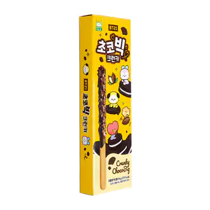 1pza pockys bt21 palito de galleta cubierto de chocolate oscuro con g…