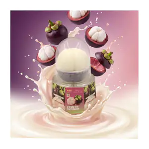 1pza helado cremoso coreano con sabor dulce y forma de mangosteen de …
