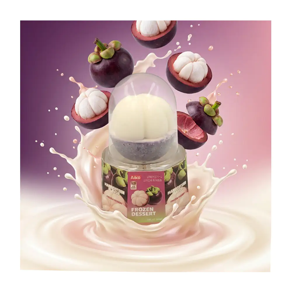 1pza helado cremoso coreano con sabor dulce y forma de mangosteen de temporada, 90ml / 513820