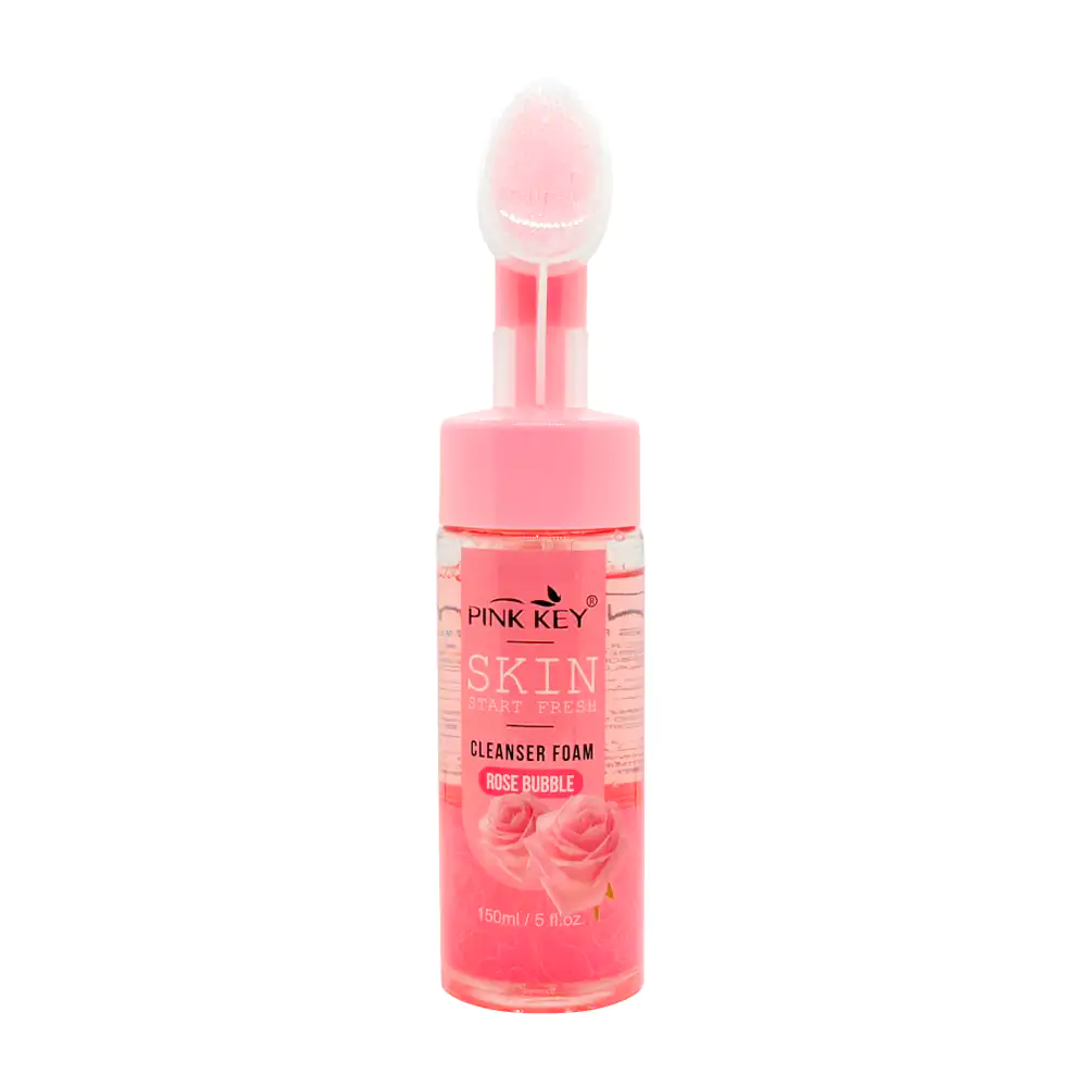 Mousse espuma facial limpiadora pink key con extracto de rosas, 150ml / pb3200