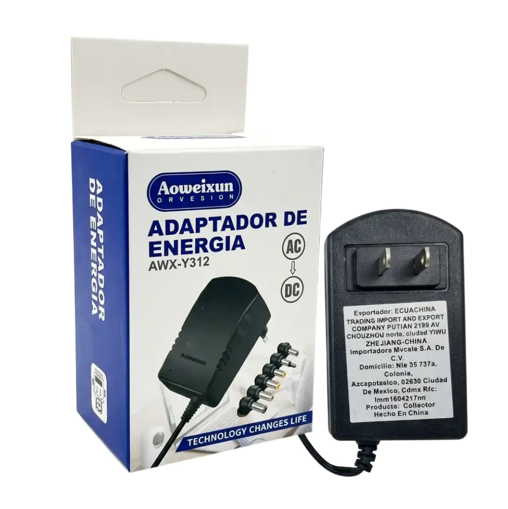 Adaptador universal de energía , con clavija  pines intercambiables / 5278