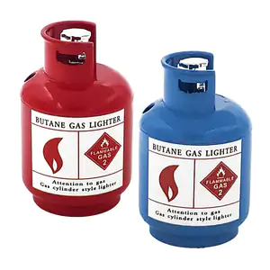 1pza Encendedor de gas recargable con diseño de tanque de gas 6cm, va…