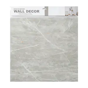 Paquete con 5 láminas de papel tapiz con diseño de gris detalles dora…