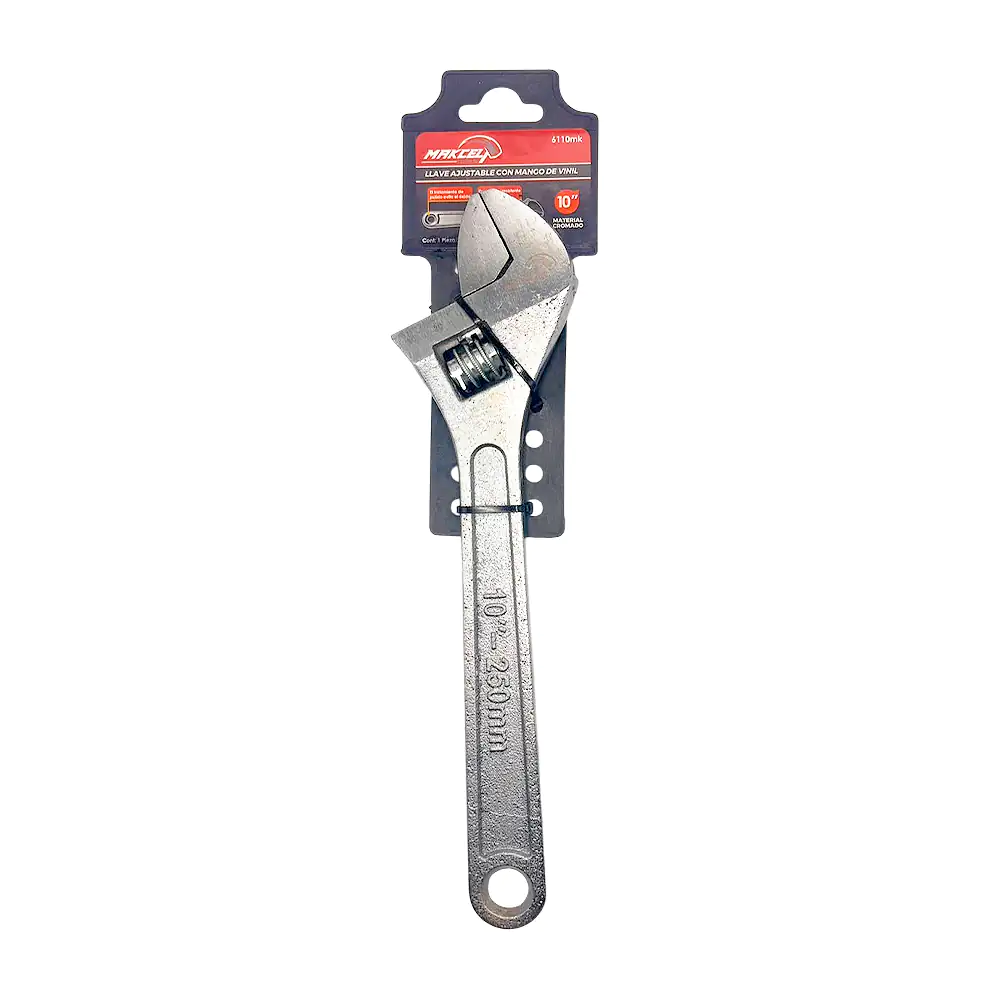 1pza Llave perica metálica, ajustable de 10 pulgadas makcel tools