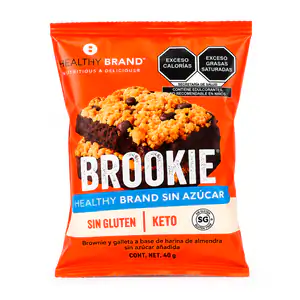 Snack brookie brownie y galleta a base de harina de almendra sin glut…