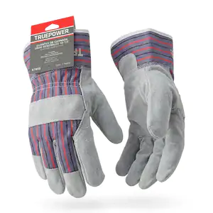 Guantes de carnaza truepower con palma reforzada para trabajo pesado,…