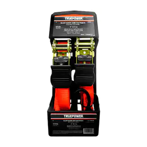 Paquete de 2 sujetadores con matraca truepower de 1 pulgada x 3 metro…