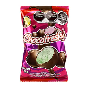 Paquete de chocofreskys con caramelo esponjoso cubierto de dulce sabo…
