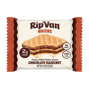 Sobre con galleta - oblea rip van tipo waffle con relleno de chocolat…