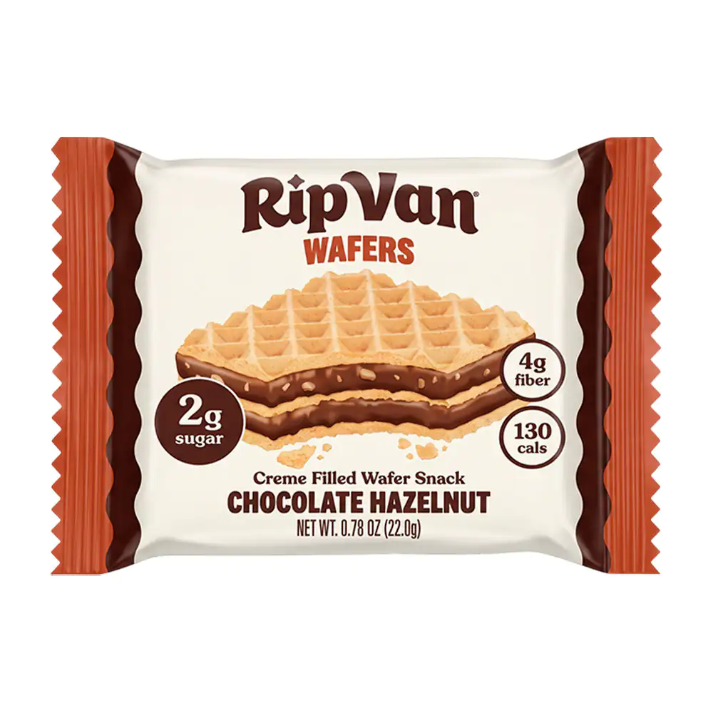 Sobre con galleta - oblea rip van tipo waffle con relleno de chocolate, 22g