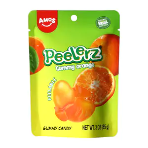 Bolsa con gomitas peelerz pelables con sabor a naranja, 85g / 805352