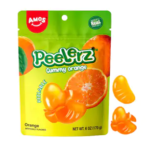 Bolsa con gomitas peelerz pelables con sabor a naranja, 170g / 807356