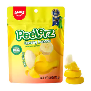Bolsa con gomitas peelerz pelables con sabor a plátano, 170g / 807981