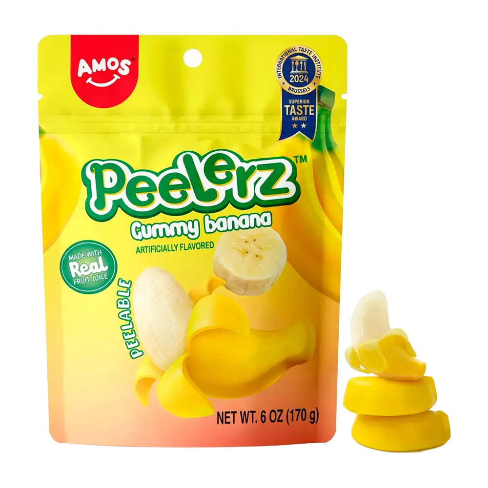 Bolsa con gomitas peelerz pelables con sabor a plátano, 170g / 807981