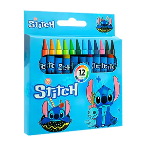 Paquete con 12 crayones de diferentes colores con estampado animado /…