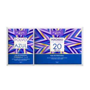 Dúo polvo decolorante 50g 1+3 + peroxido 20vol 150g, enriquecido con …