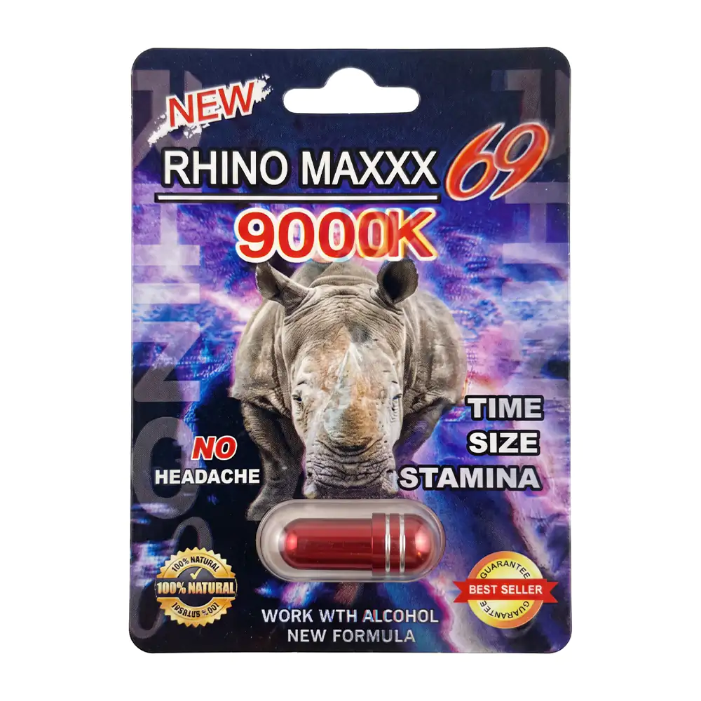 1pza pastilla rhino maxx 69 estimulante con efecto de larga duración del libido / 979745