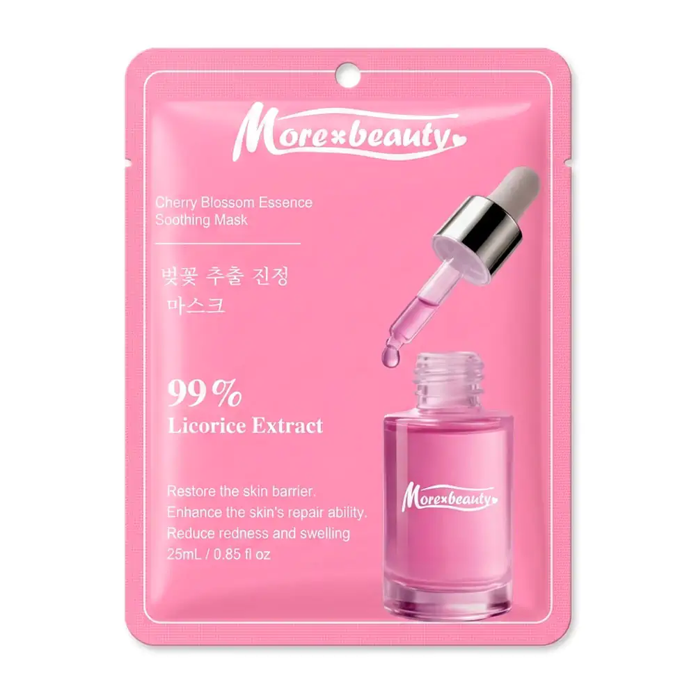 Mascarilla facial con esencia de flor de cerezo y extracto de regaliz, 25ml