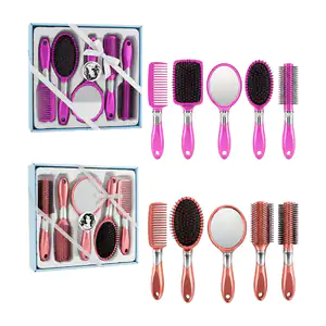 Set para estilista con 3 cepillos, peine, espejo, variedad de colores…
