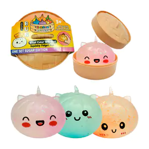 Squeeze misterioso de dumplings, forma de unicornio con glitter, 10cm…