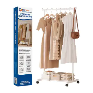 Organizador para ropa chictodo tipo closet con 1 tubo + 1 estante con…