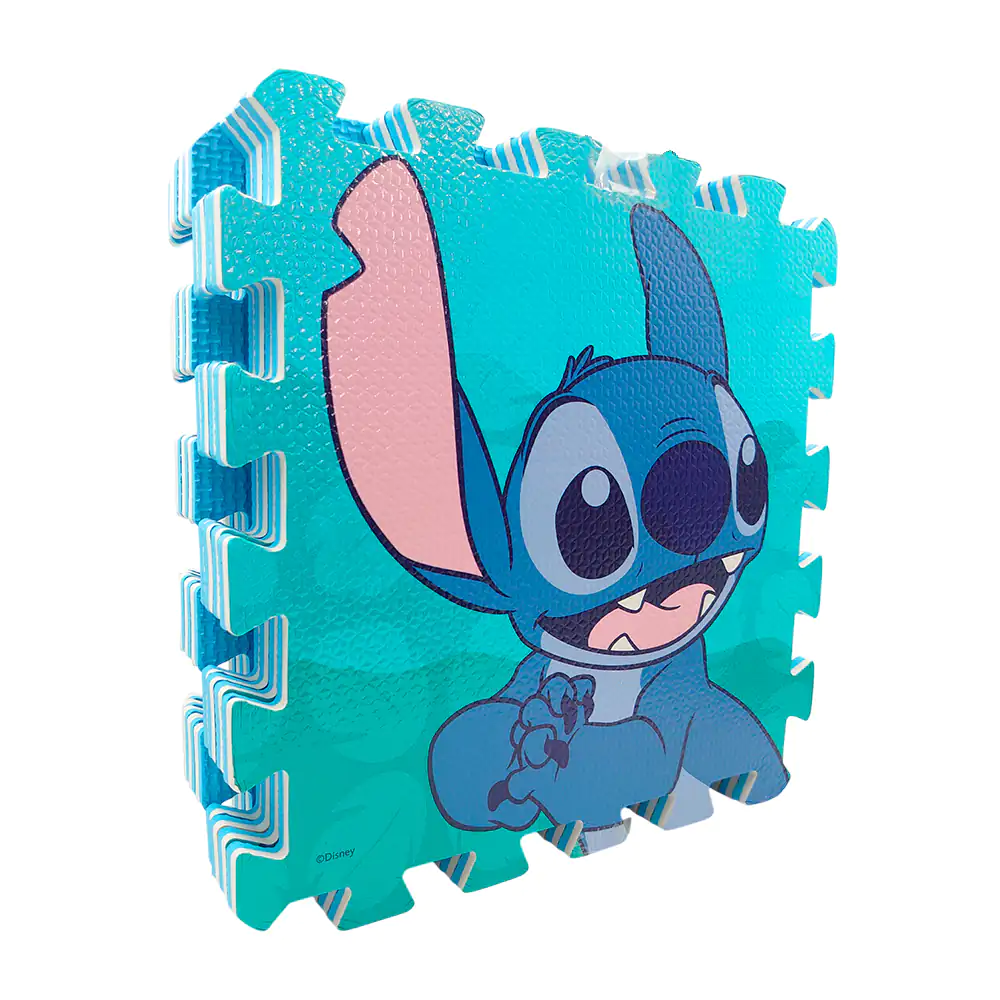 Tapete de foamy didáctico tipo rompecabezas con diseño de stitch / ata-2