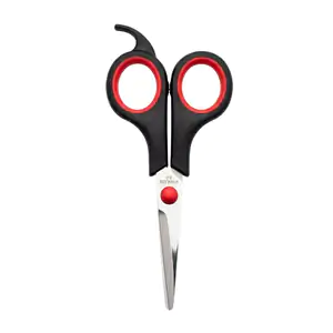 1pza Tijera metalica con mango de plástico, 15cm / b3223