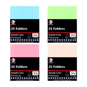 Paquete con 25 folders en tamaño carta, variedad de colores / bf0170 …
