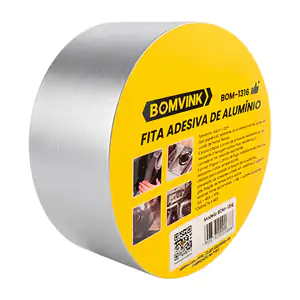 Cinta adhesiva de aluminio bomvink 4.8cm x 20m, alta resistencia / bo…
