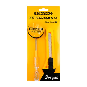 Kit de herramientas, cúter, desarmador y cinta métrica, para trabajo …