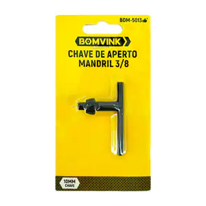 Blíster con llave metálica fijadora bomvink para esmeriladora de 13mm…