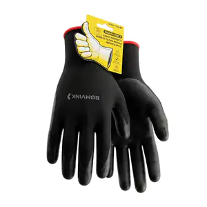 Par de guantes bomvink negros para montaje mecánico con palma antides…