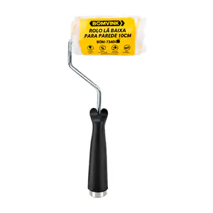 Mini rodillo bomvink de 10 cm con felpa suave para pintar y agarre an…