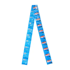 Tira con 20 mini sobrecitos con polvo efervescente picante sabor nara…