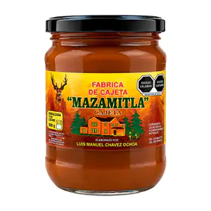 Frasco con 500gr de cajeta mazamitla artesanal / cajeta.m500