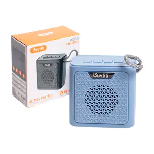Bocina buytiti portátil bluetooth con asa diseño cuadrado, variedad d…