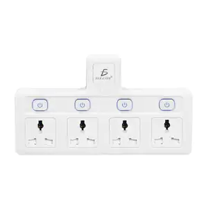Bara multicontactos de pared con 4 enchufes - tomacorrientes, apagado…