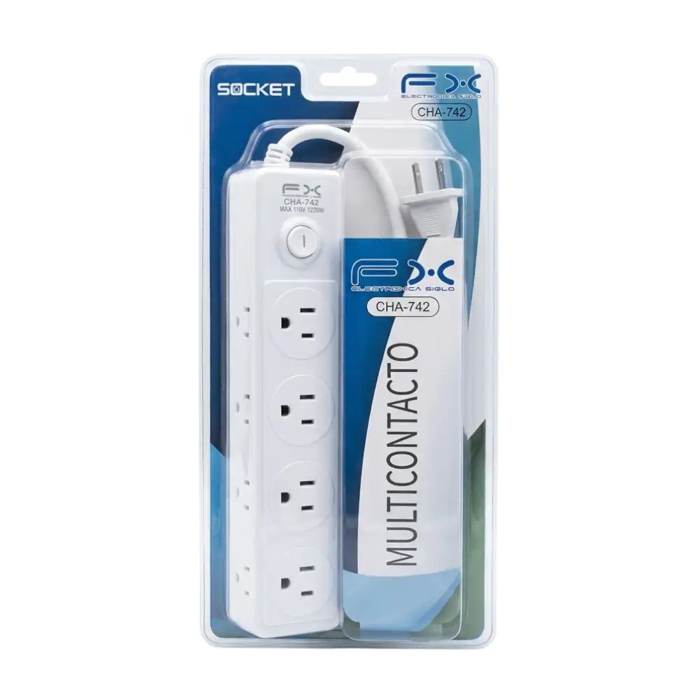 Barra multicontacto con 8 conectores trifásicos, potencia 1250w y 110…