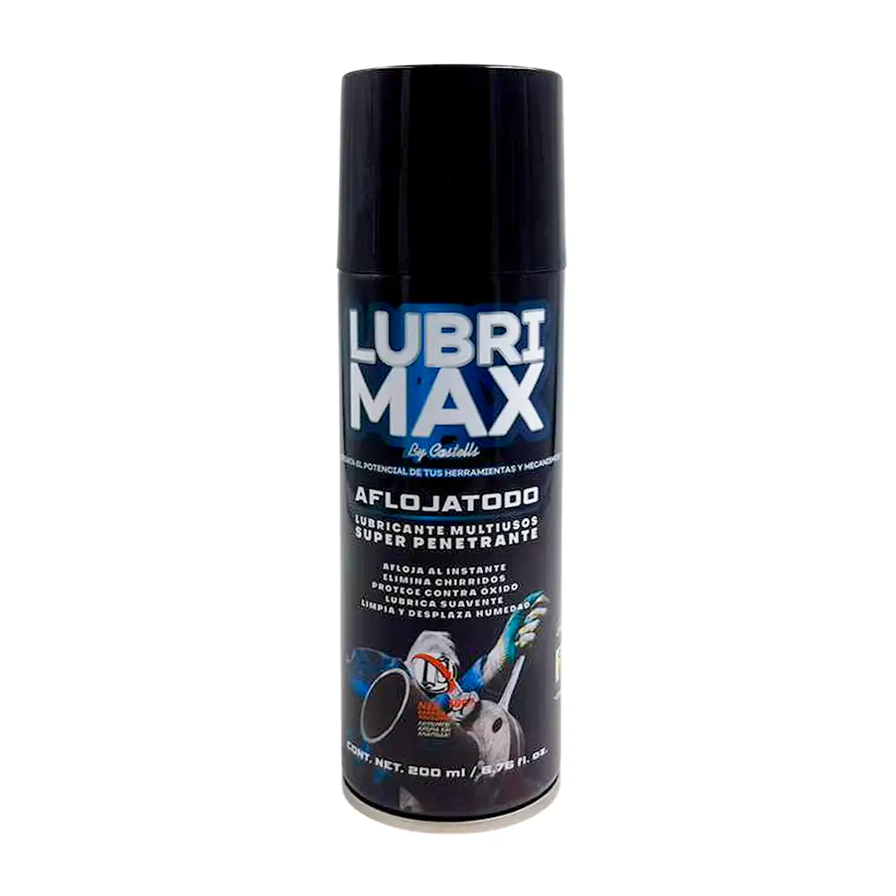 Lata aflojatodo lubrimax lubricante multiusos super penetrante, 200ml