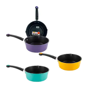 Cacerola antiadherente hotchef de 17cm con mango de plástico, variedad