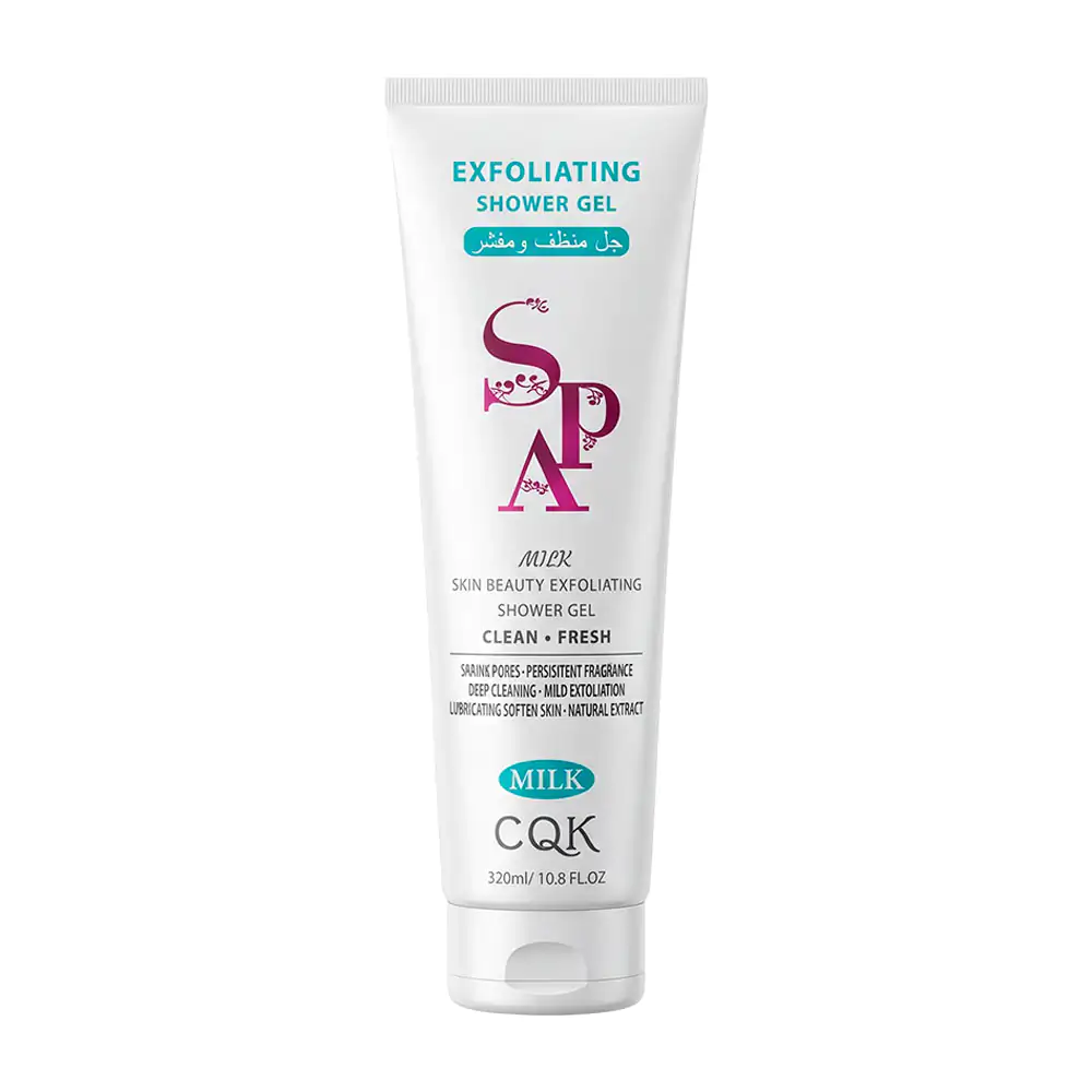 Gel exfoliante con extracto de leche para hidratar y blanquear la piel, 320ml / cqk-3572