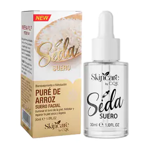 Suero facial cqk hidratante 30ml con puré de arroz, blanquea e hidrat…