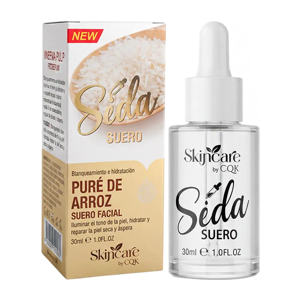 Suero facial cqk hidratante 30ml con puré de arroz, blanquea e hidrata / cqk-5019