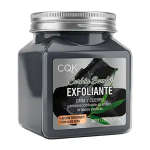 Crema exfoliante facial y corporal con extracto de carbón y bambú, 35…
