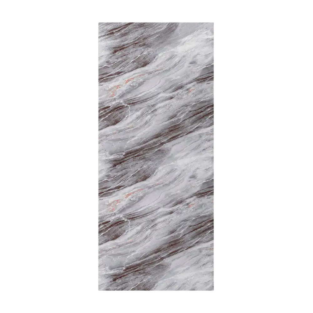 Rollo con papel tapiz de 120x290cm con estampado tipo mármol gris con…