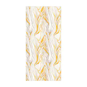 Rollo con papel tapiz de 120x290cm con estampado tipo mármol blanco c…