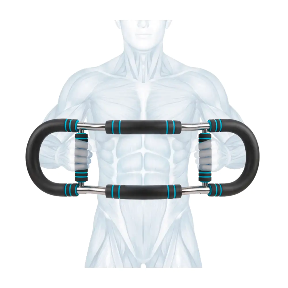 Ejercitador multifuncional para entrenar parte superior con doble agarre acolchado 